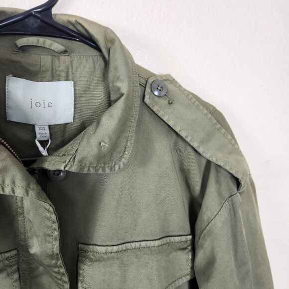 Joie NWT Olive Green Jenita Utility Jacket Size XS NWT - Picture 13 of 16